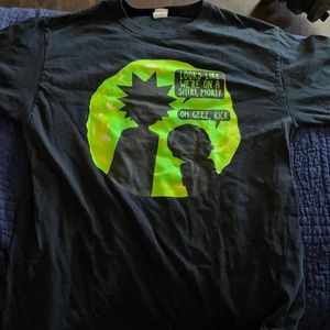 cute and funny rick and morty tee, adult size S